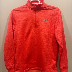 Under Armour Men's Red/Orange Quarter-Zip Jacket